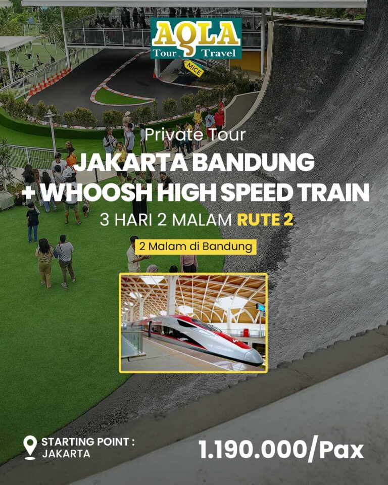 Private Tour Jakarta Bandung 3H2M + Whoosh Experience (Rute 2)
