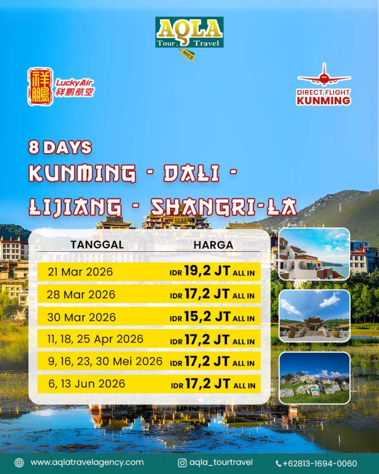 7b. KUNMING – DALI – LIJIANG - SHANGRILA_list harga