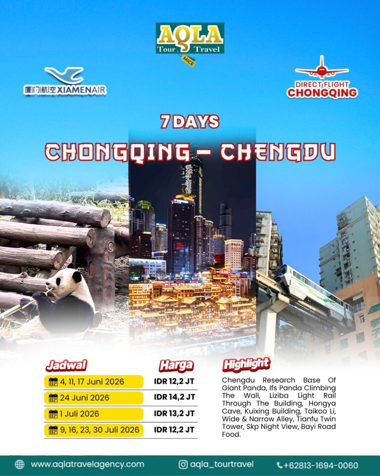 3. 7D CHONGQING CHENGDU