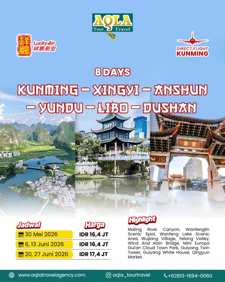 4. 8D KUNMING– XINGYI–ANSHUN –YUNDU – LIBO–DUSHAN
