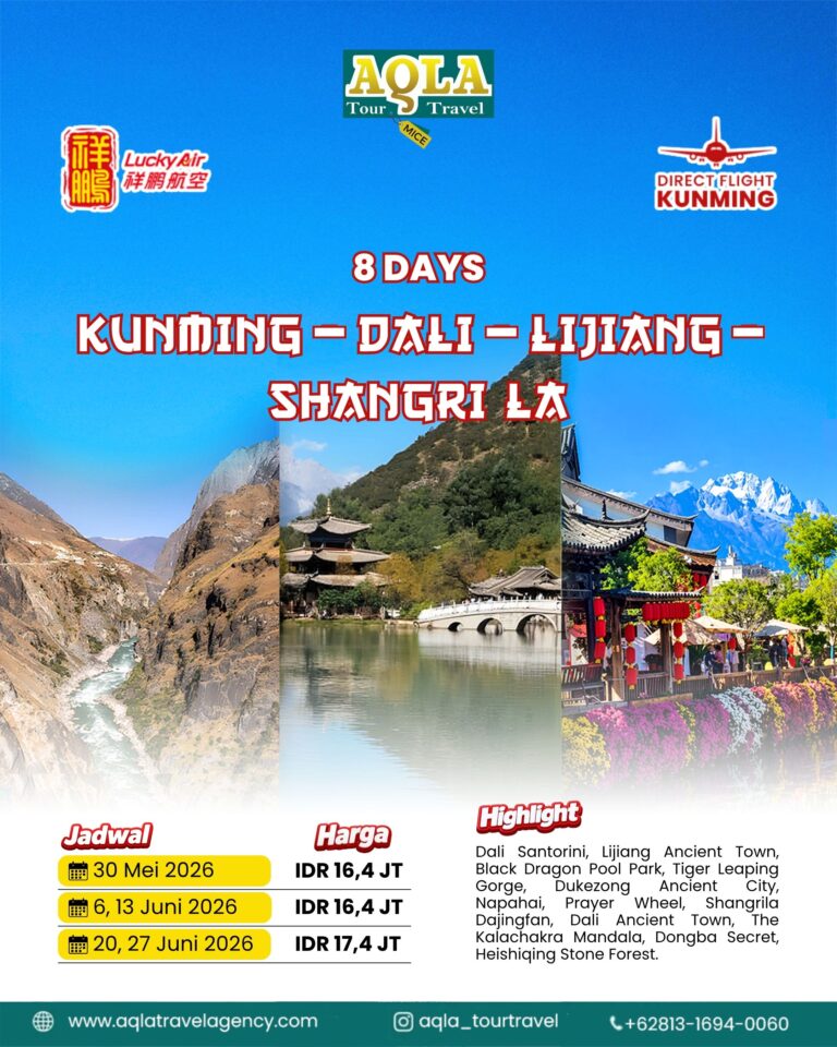 7. 8D KUNMING – DALI – LIJIANG – SHANGRILA