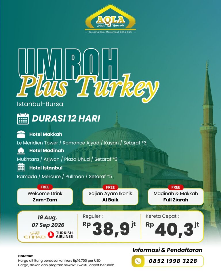 19._Umrah Plus Turkey Istanbul-Bursa (19 Aug, 7 Sep 2026)