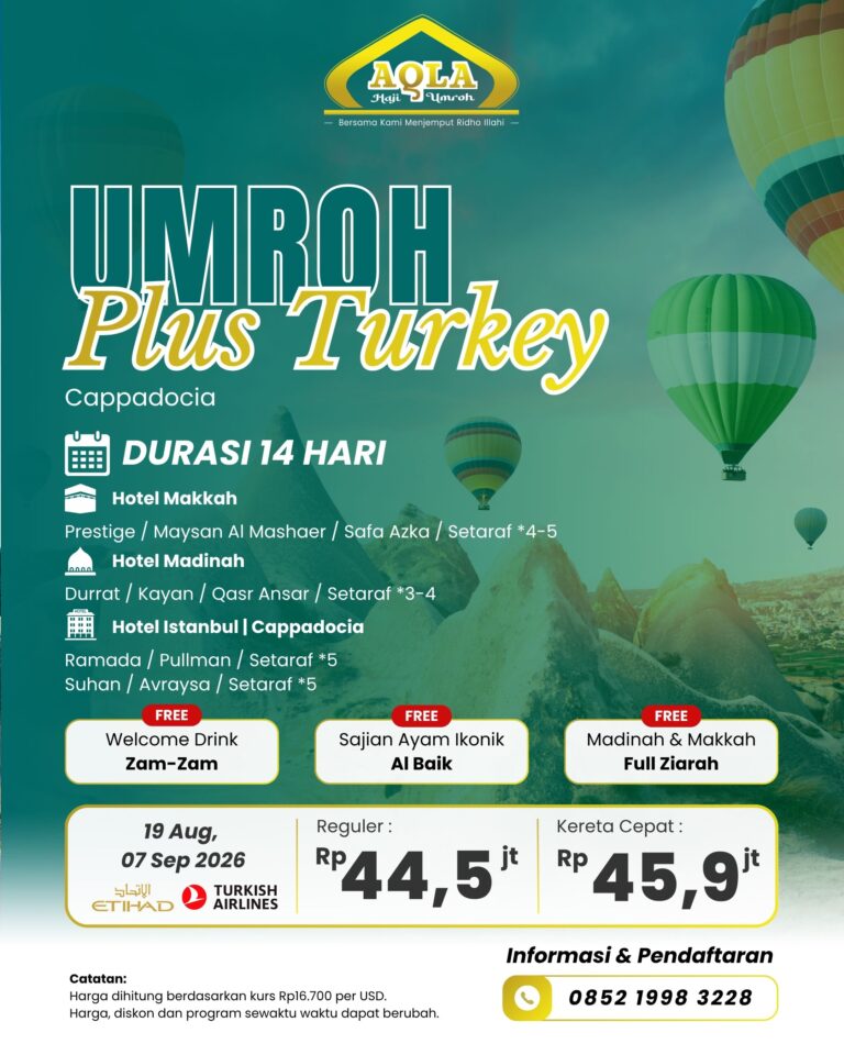 20._Umrah Plus Turkey Cappadocia (19 Aug, 7 Sep 2026)