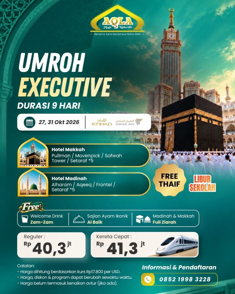 2. umroh Executive (27, 31 Okt 2026))
