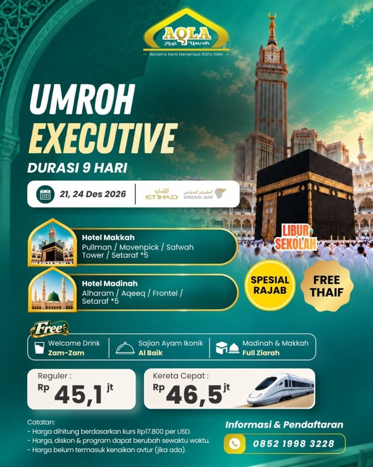 4. umroh Executive (21, 24 Des 2026)